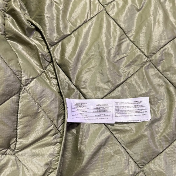 Mango Green Olive Quilted Ultralight Puffer Jacket Coat Packable - Small - Picture 11 of 15